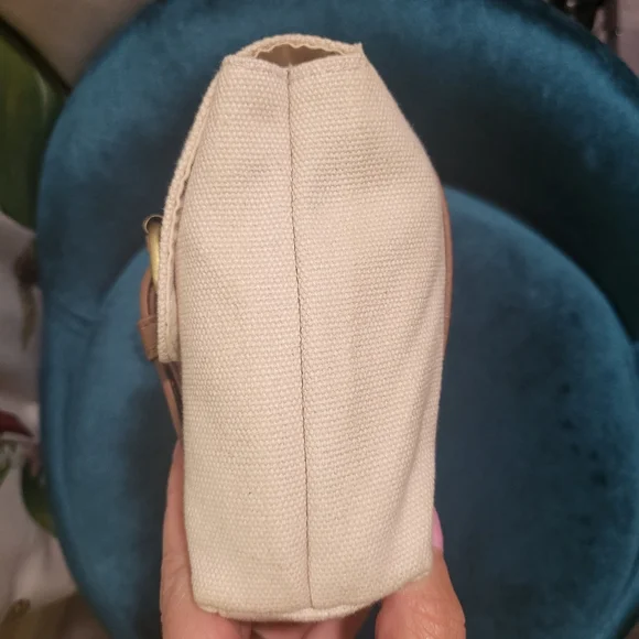 CHLOE beige cotton clutch - Picture 6 of 10